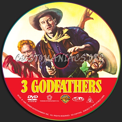 Three Godfathers dvd label