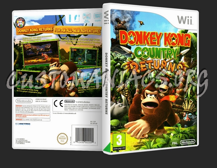 Donkey Kong Country Returns dvd cover