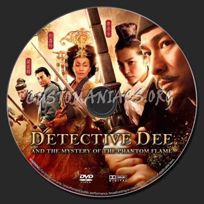 Detective Dee and the Mystery of the Phantom Flame dvd label