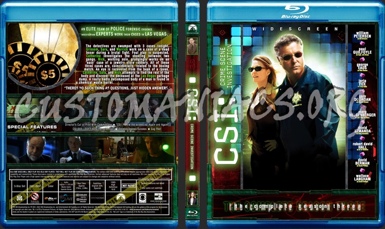 CSI Las Vegas - Season 3 blu-ray cover