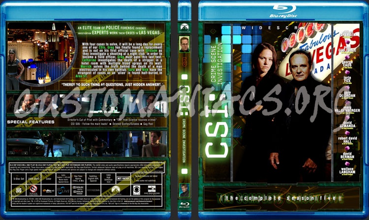 CSI Las Vegas - Season 5 blu-ray cover