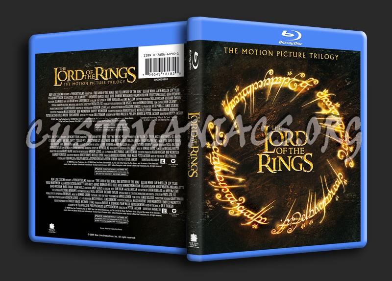 The Lord of the Rings Trilogy blu-ray cover