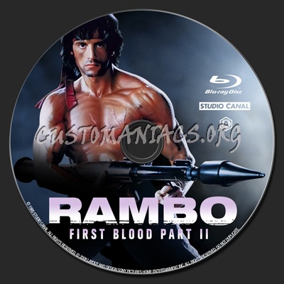 Rambo - First Blood Part II blu-ray label