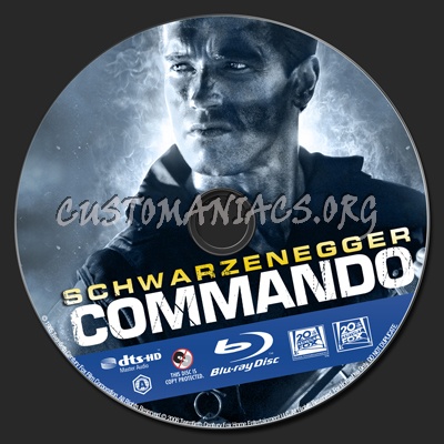 Commando blu-ray label