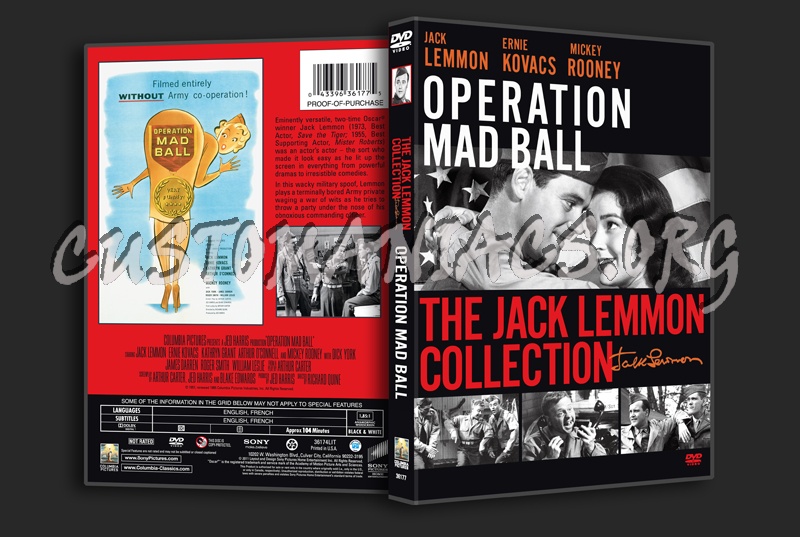 The Jack Lemmon Collection: Operation Mad Ball dvd cover