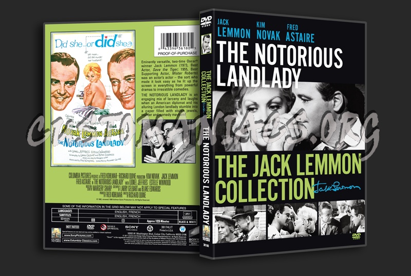 The Jack Lemmon Collection: The Notorious Landlady dvd cover