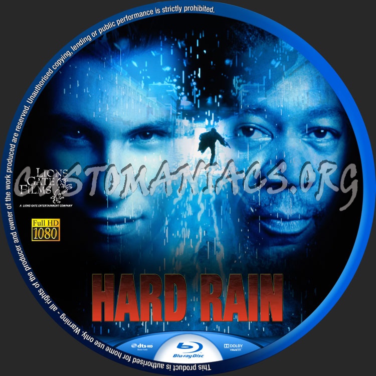 Hard Rain blu-ray label