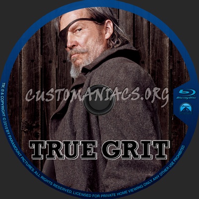 True Grit blu-ray label