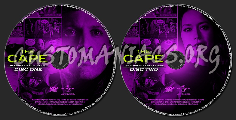 THE CAPE - Season 1 dvd label