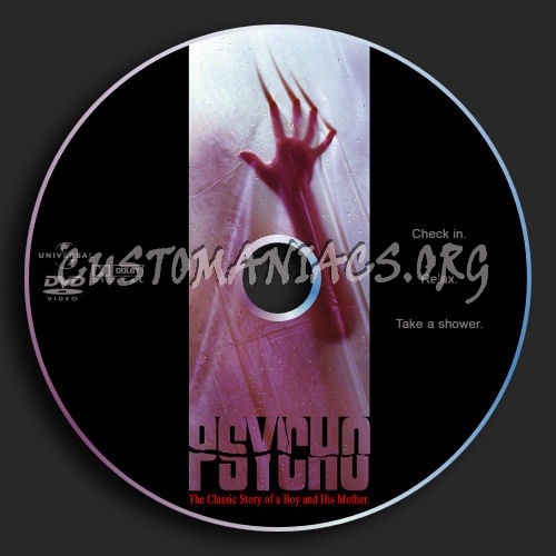 Psycho dvd label