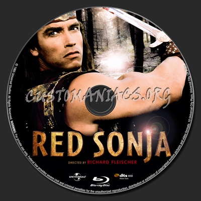 Red Sonja blu-ray label