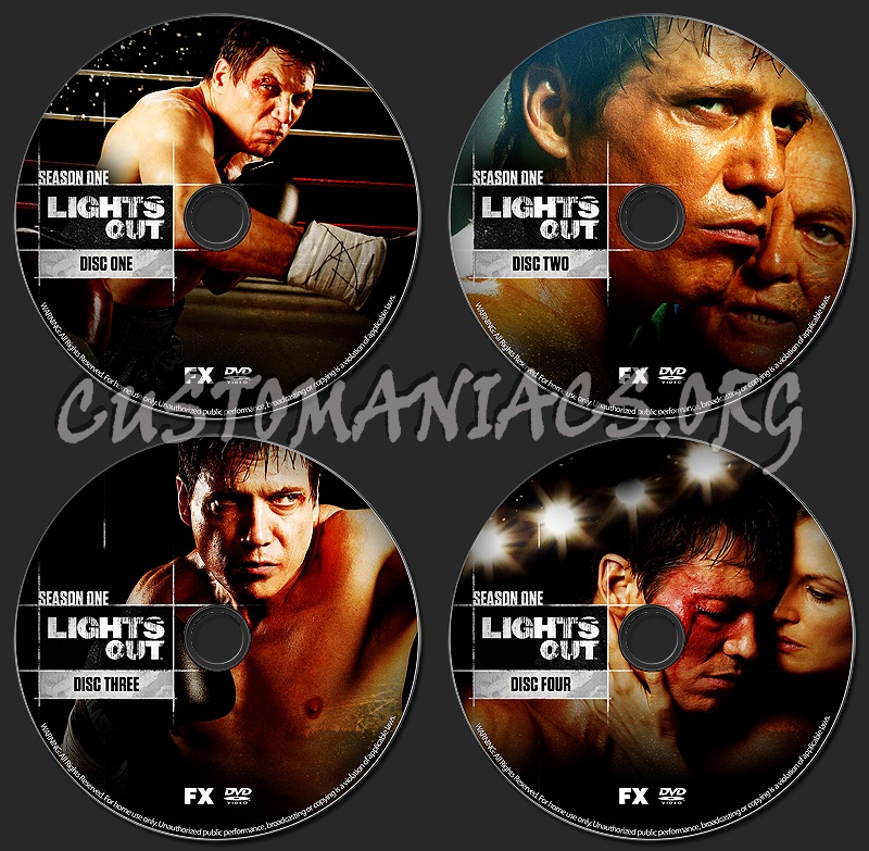 LIGHTS OUT - Season One dvd label