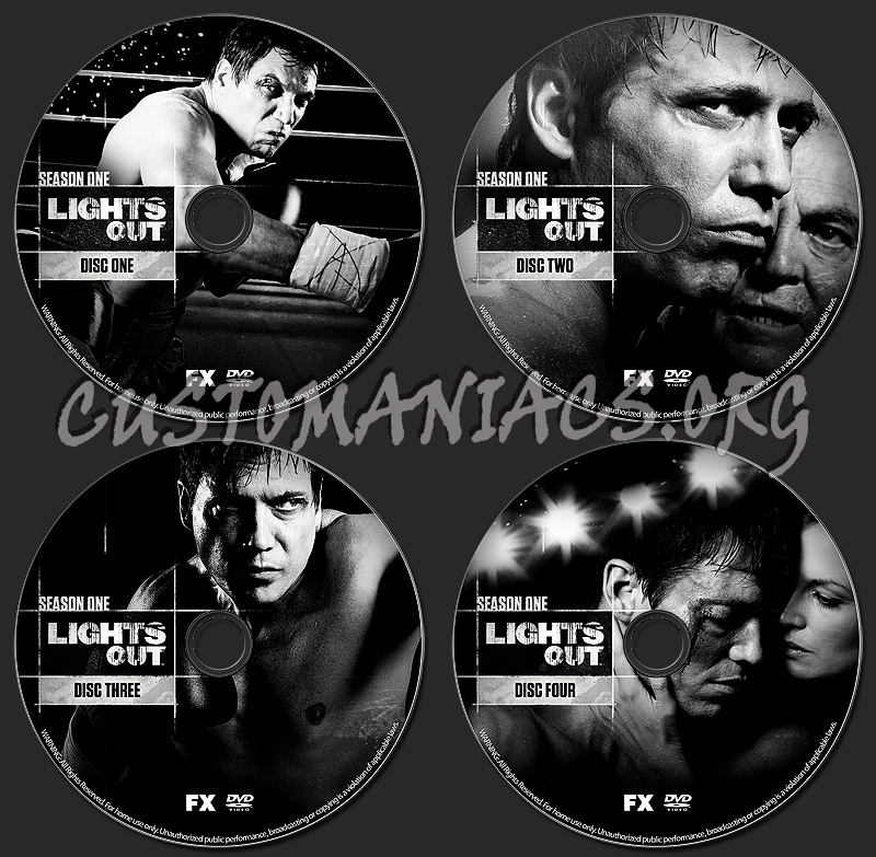 LIGHTS OUT - Season One dvd label
