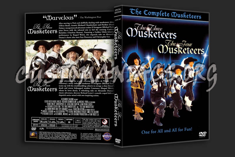 The Three Musketeers / The Four Musketeers dvd cover