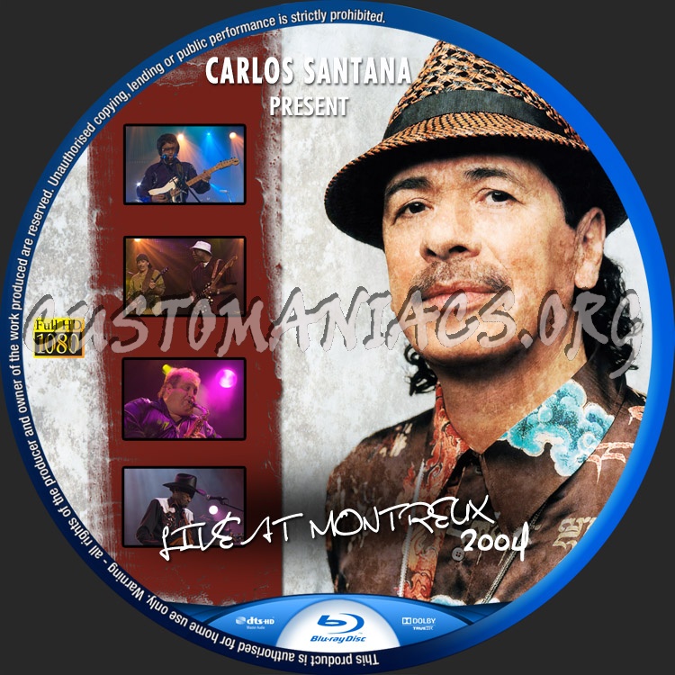 Santana - Live at Montreux 2004 blu-ray label