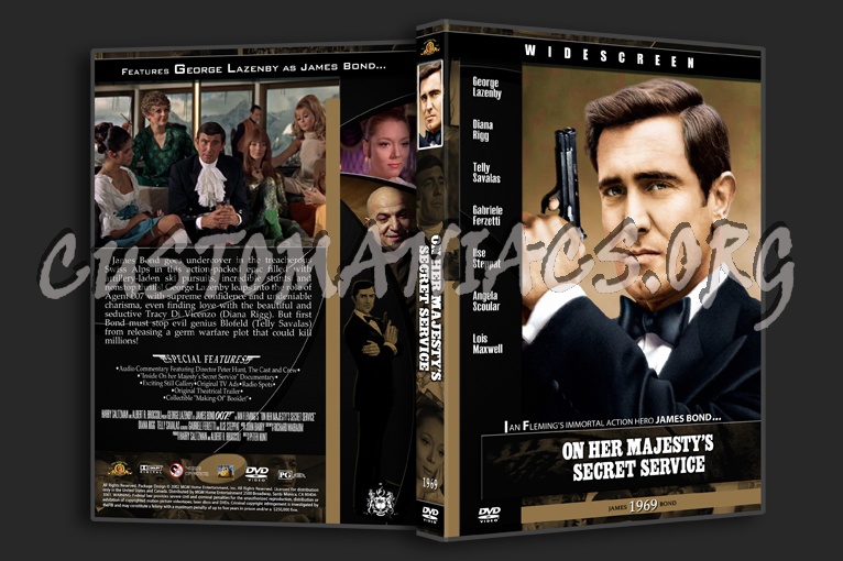 On Her Majesty's Secret Service - 1969 dvd cover