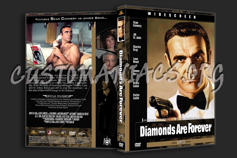 Diamonds Are Forever - 1971 dvd cover
