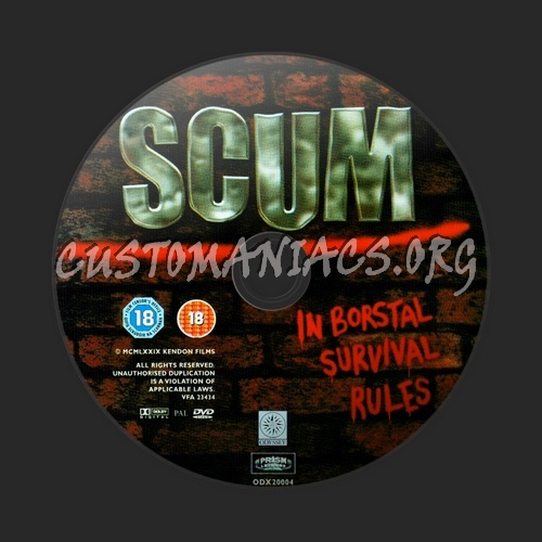 Scum dvd label