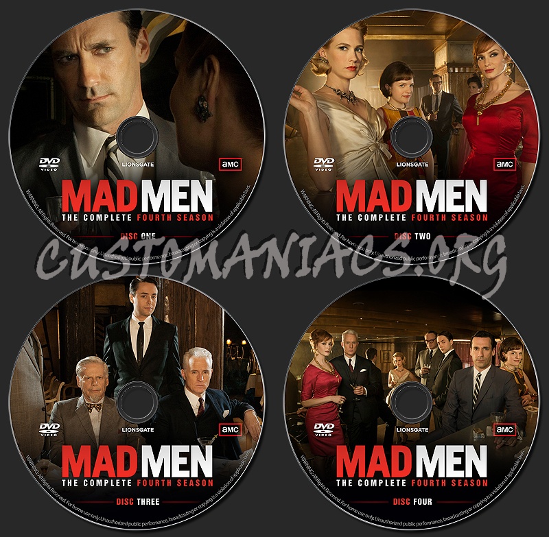 MAD MEN - Season 4 dvd label