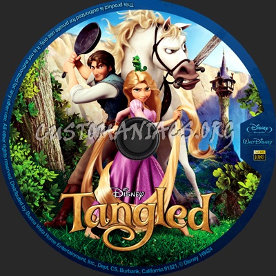 Tangled blu-ray label