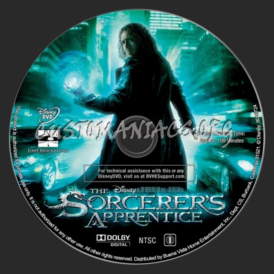 The Sorcerer's Apprentice dvd label