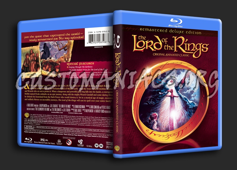 The Lord of the Rings Animated blu-ray cover