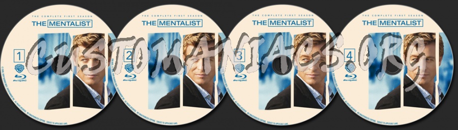 The Mentalist Season 1 blu-ray label