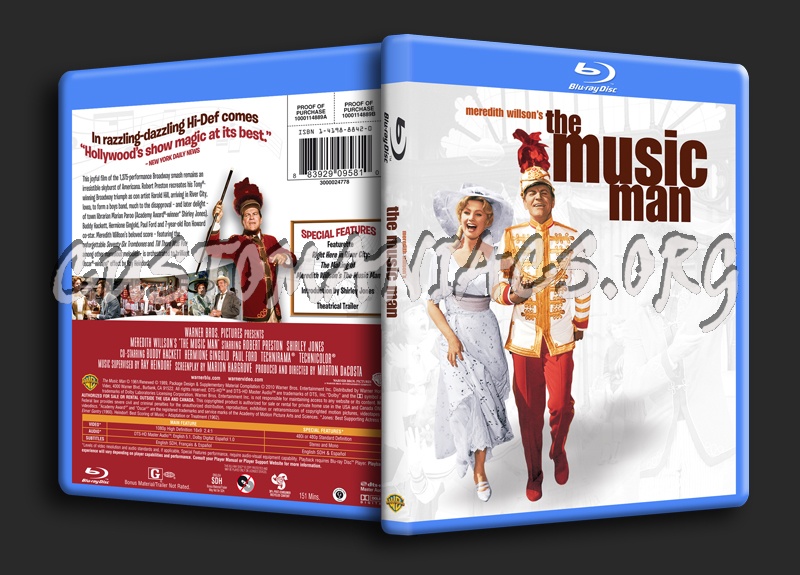 The Music Man blu-ray cover