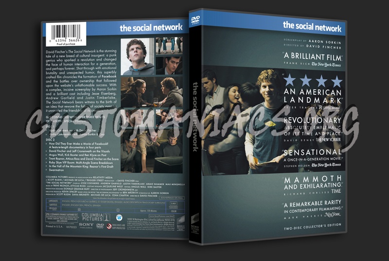 The Social Network dvd cover