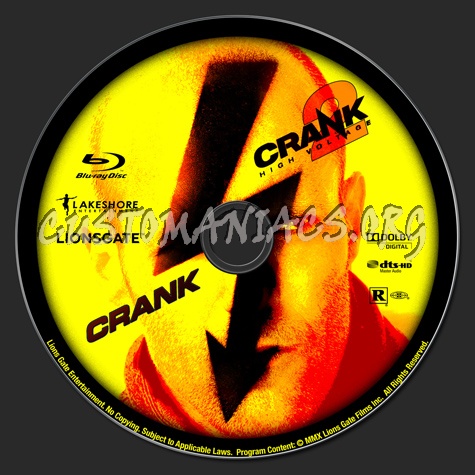 Crank - Crank 2 High Voltage blu-ray label