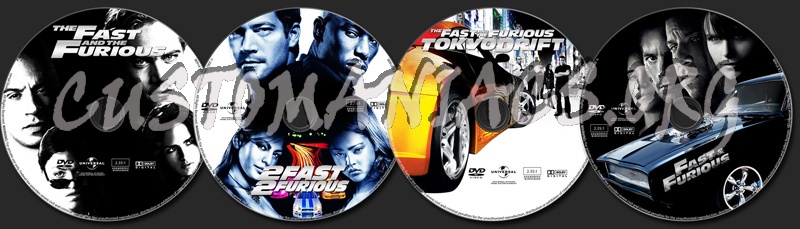 Fast and Furious Collection dvd label