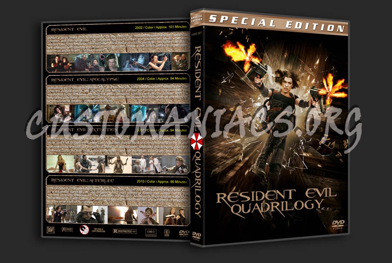 Resident Evil Quadrilogy dvd cover