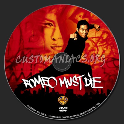 Romeo Must Die dvd label