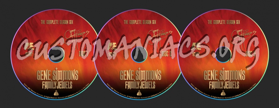 Gene $immons Family Jewels Season 6 dvd label