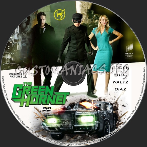 The Green Hornet dvd label