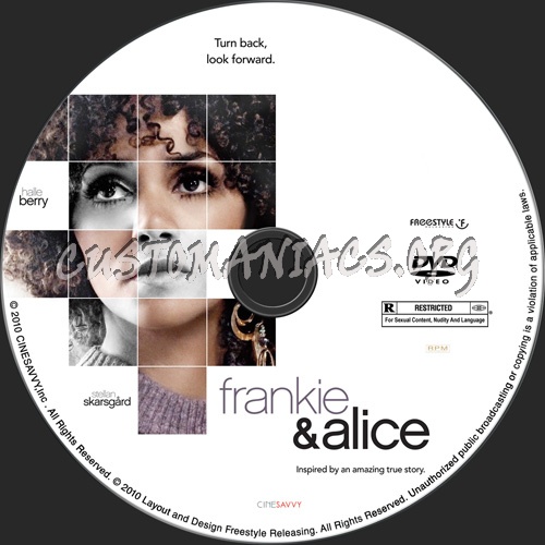 Frankie and Alice dvd label