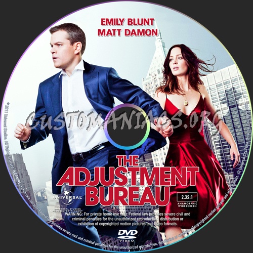 The Adjustment Bureau dvd label