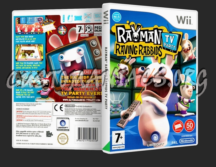 Rayman Raving Rabbids TV Party dvd cover