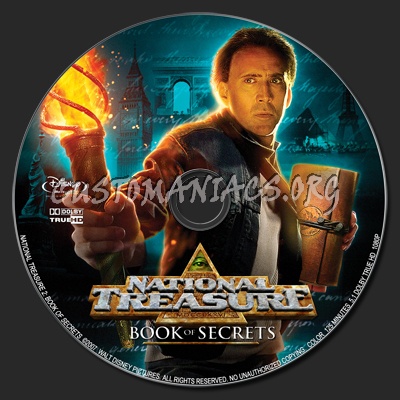 National Treasure 2: Book of Secrets blu-ray label