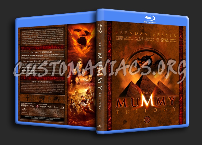 The Mummy Trilogy blu-ray cover