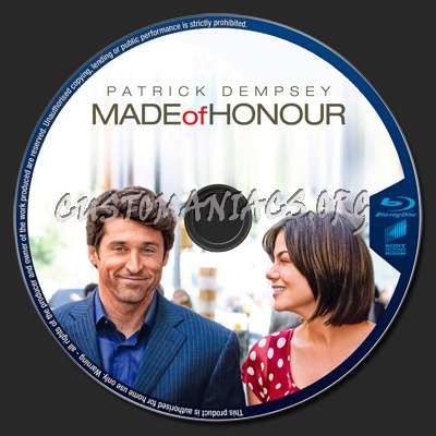 Made of Honour blu-ray label