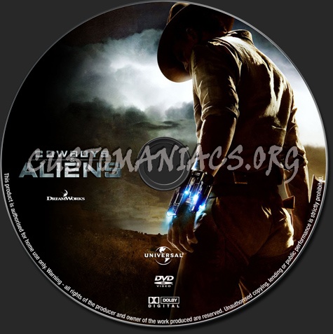 Cowboys & Aliens dvd label
