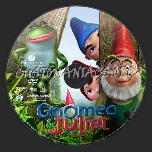 Gnomeo And Juliet dvd label