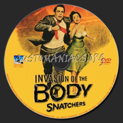 Invasion of the Body Snatchers (1956) dvd label