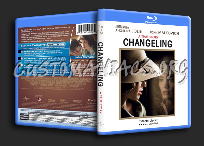 Changeling blu-ray cover