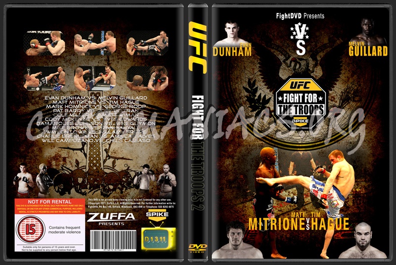 UFC  Fight for the Troops 2 dvd cover