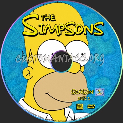 The Simpsons dvd label