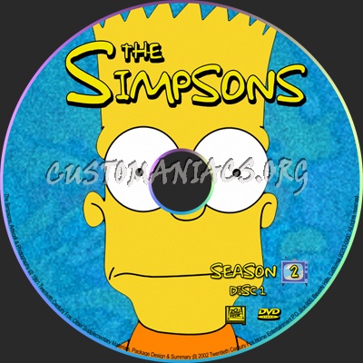 The Simpsons dvd label