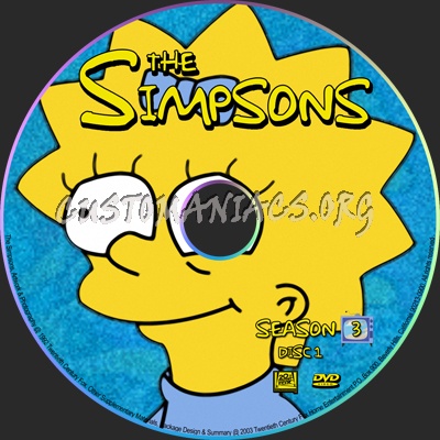 The Simpsons dvd label