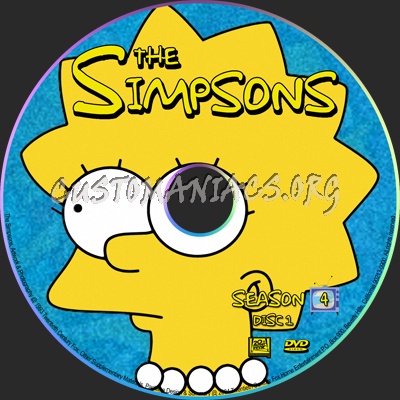 The Simpsons dvd label